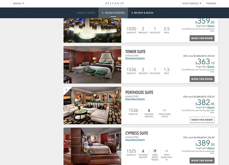 room booking